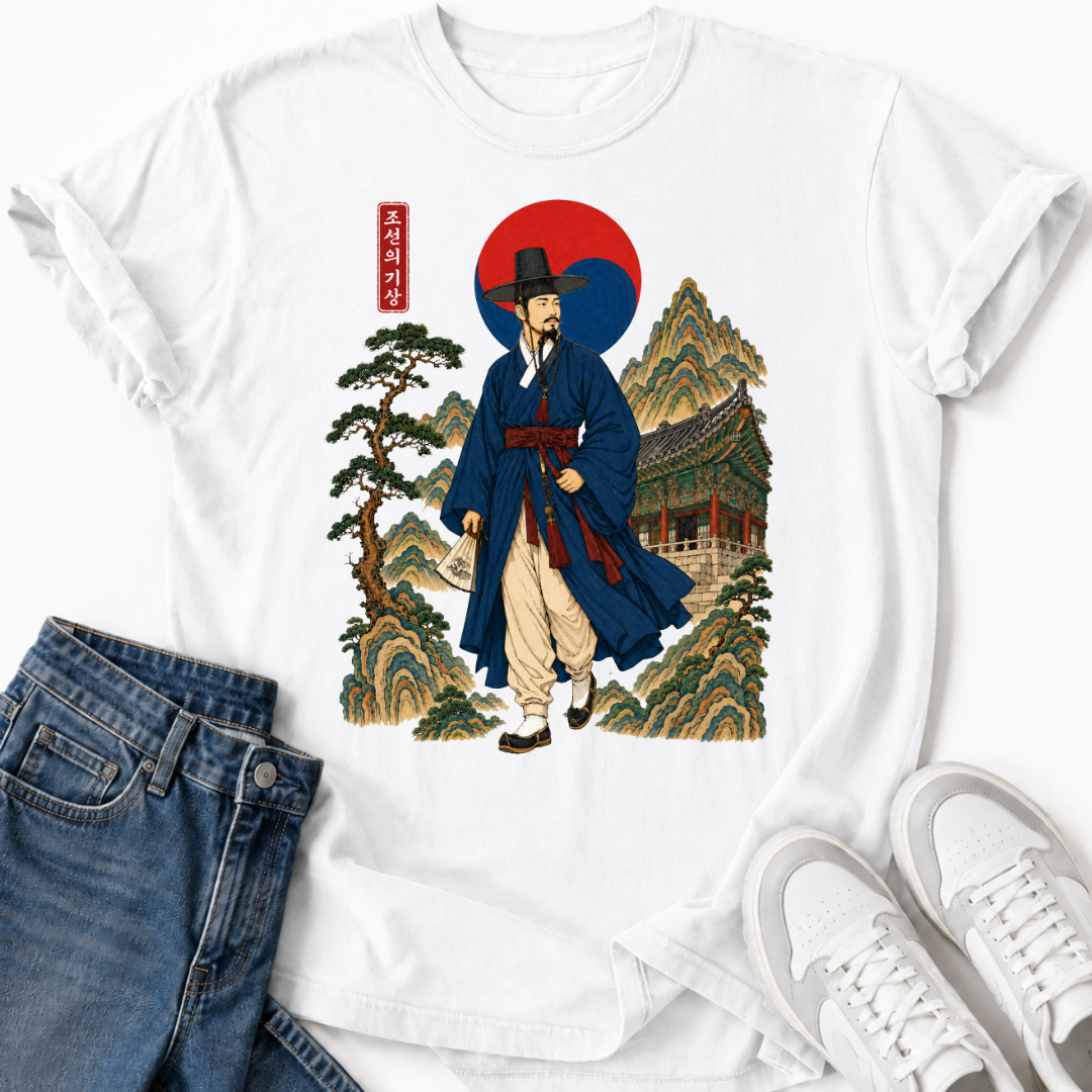 KOREAN HANBOK SCHOLAR T-SHIRT