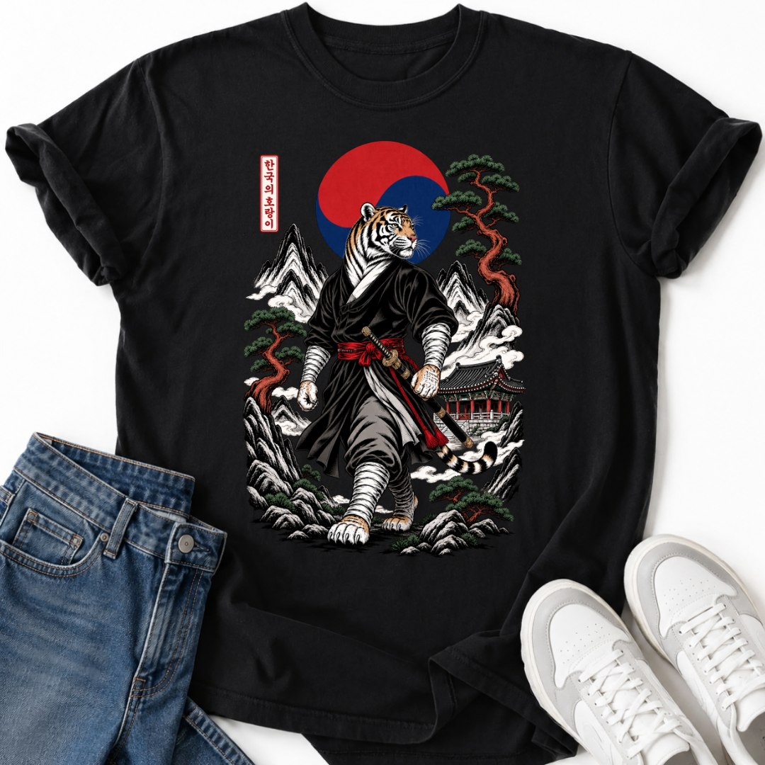 SAMURAI KOREAN TIGER T-SHIRT