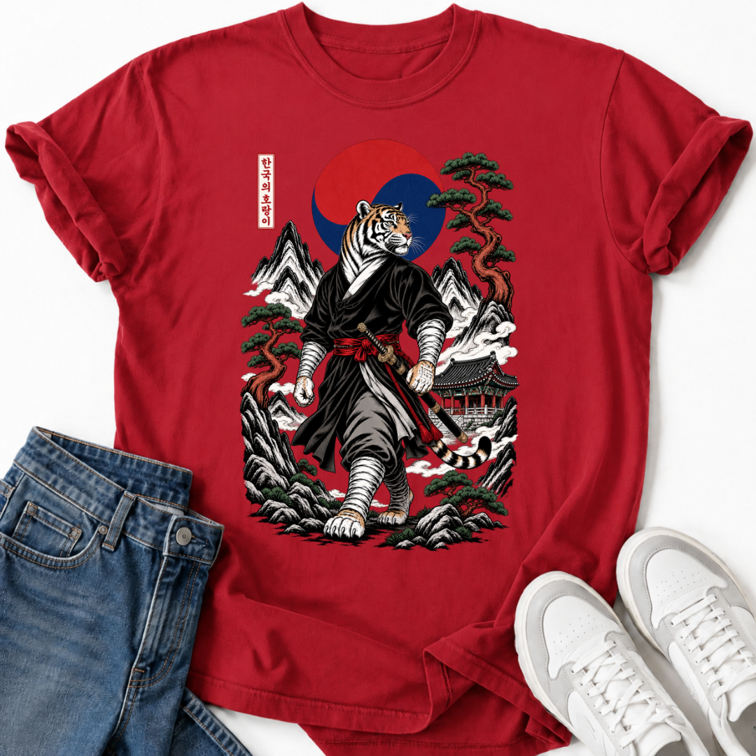 SAMURAI KOREAN TIGER T-SHIRT