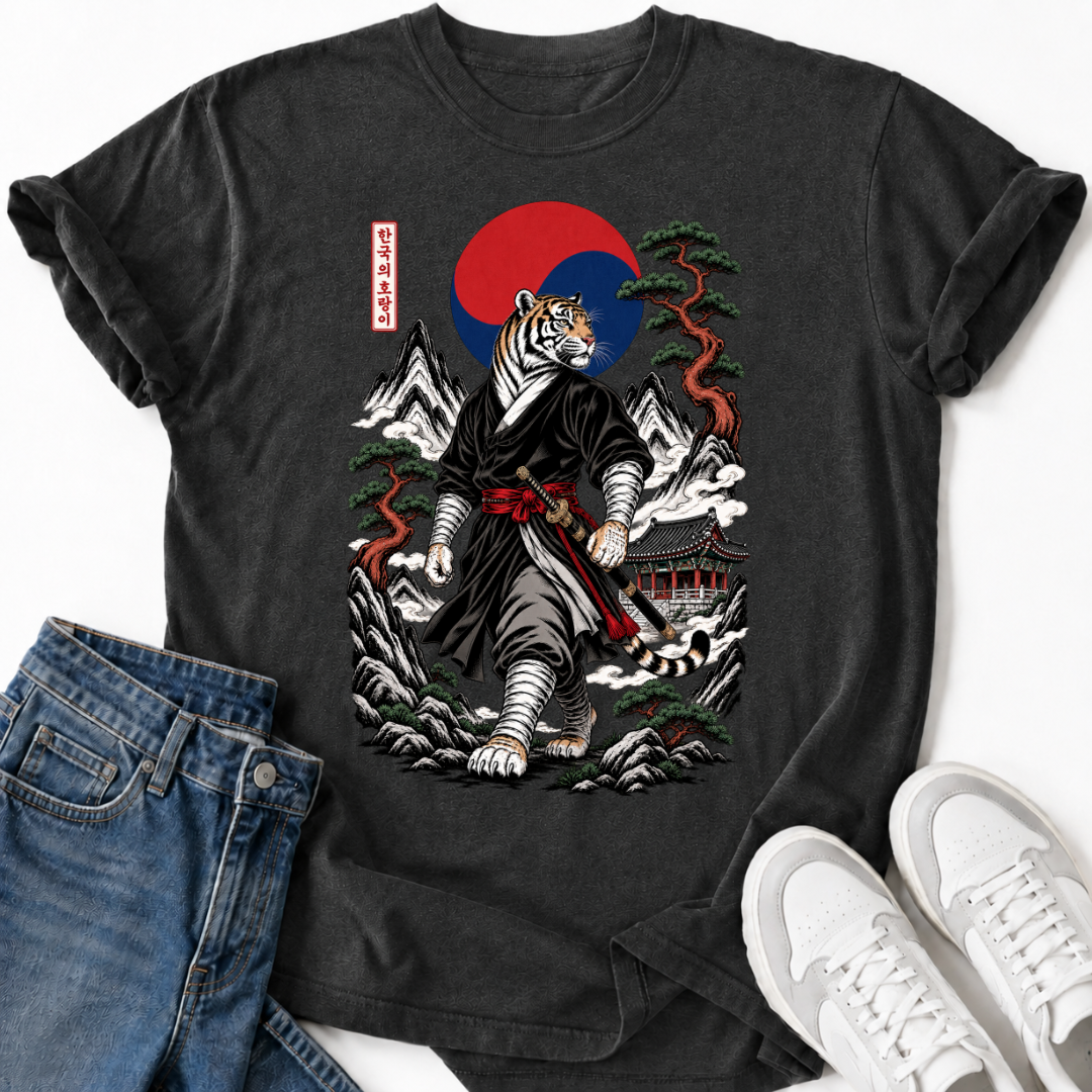 SAMURAI KOREAN TIGER T-SHIRT