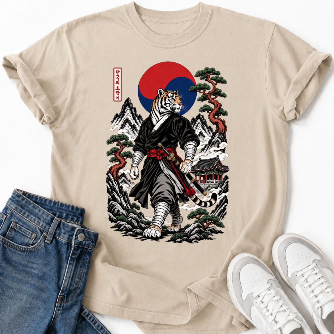 SAMURAI KOREAN TIGER T-SHIRT