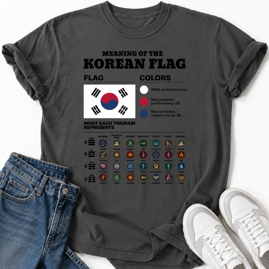 TAEGEUKGI SYMBOLISM GUIDE T-SHIRT