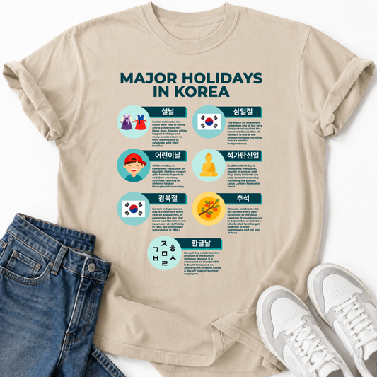 MAJOR HOLIDAYS IN KOREA T-SHIRT