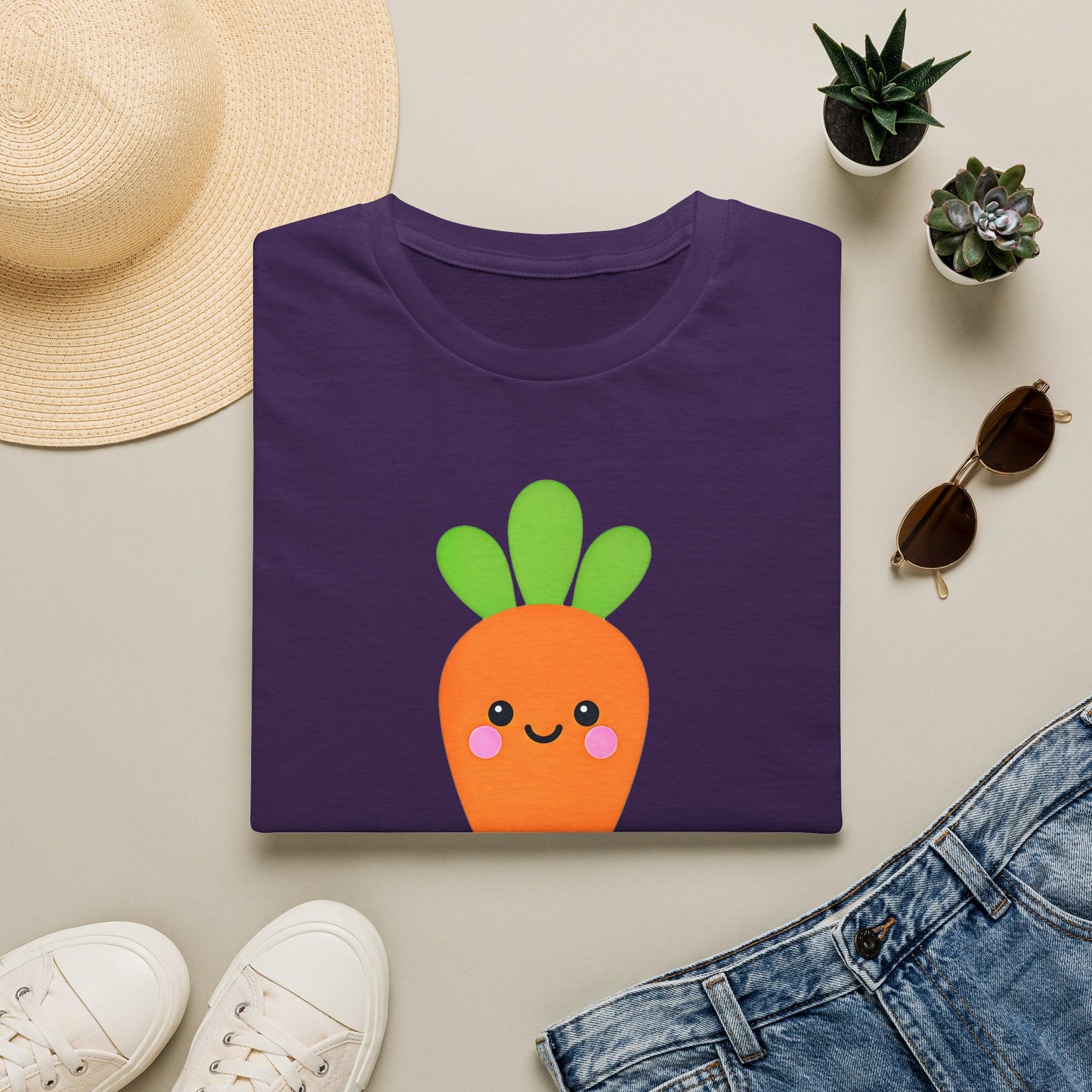 Cute Kawaii Carrot T-Shirt — 나는 당근 네가 젤 좋아! Cute Korean Carrot Tee