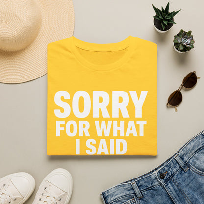 T-Shirt — "Sorry For What I Said When The Kimchi Was Too Spicy" Funny Korean Food Shirt