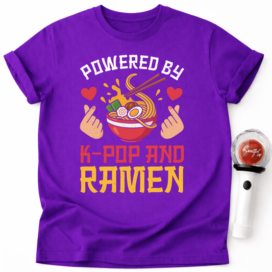 POWERED BY K-POP AND RAMEN T-SHIRT