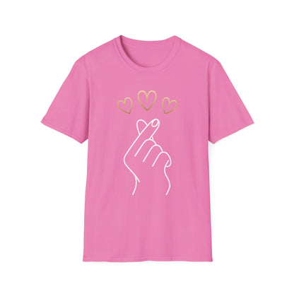 Heartfelt Gesture Unisex Softstyle T-Shirt - Cute Love Design