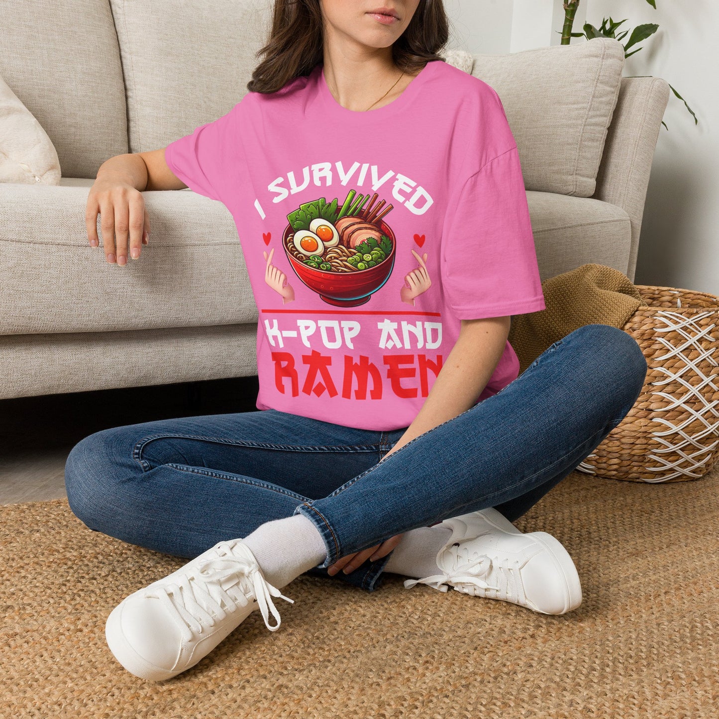 I Survived K-Pop and Ramen Unisex Softstyle T-Shirt