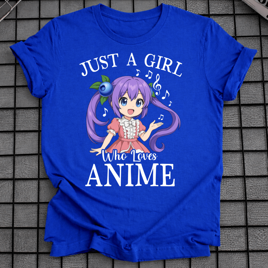 NUR EIN MÄDCHEN, DAS ANIME LIEBT T-SHIRT
