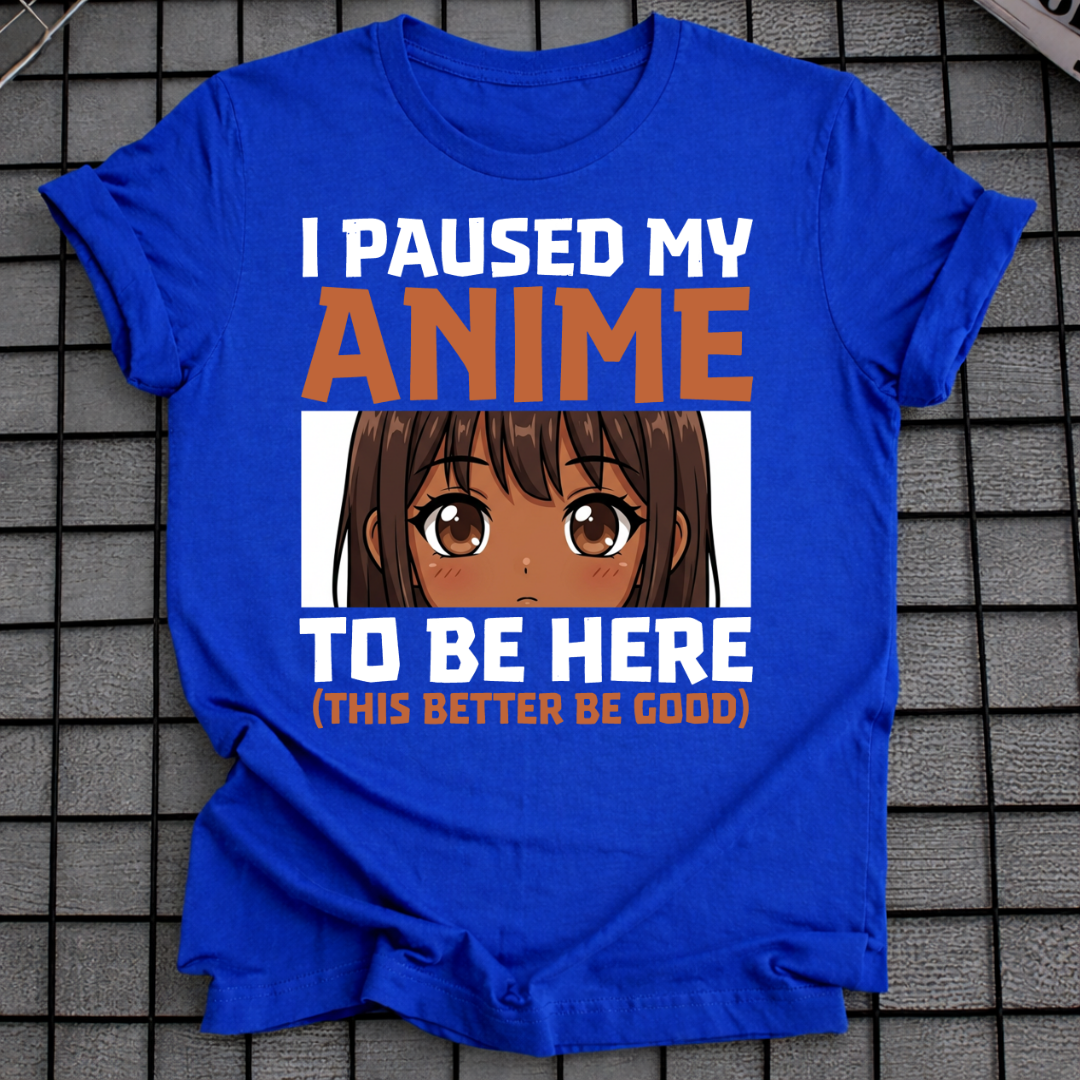 Ich habe mein Anime-T-Shirt pausiert