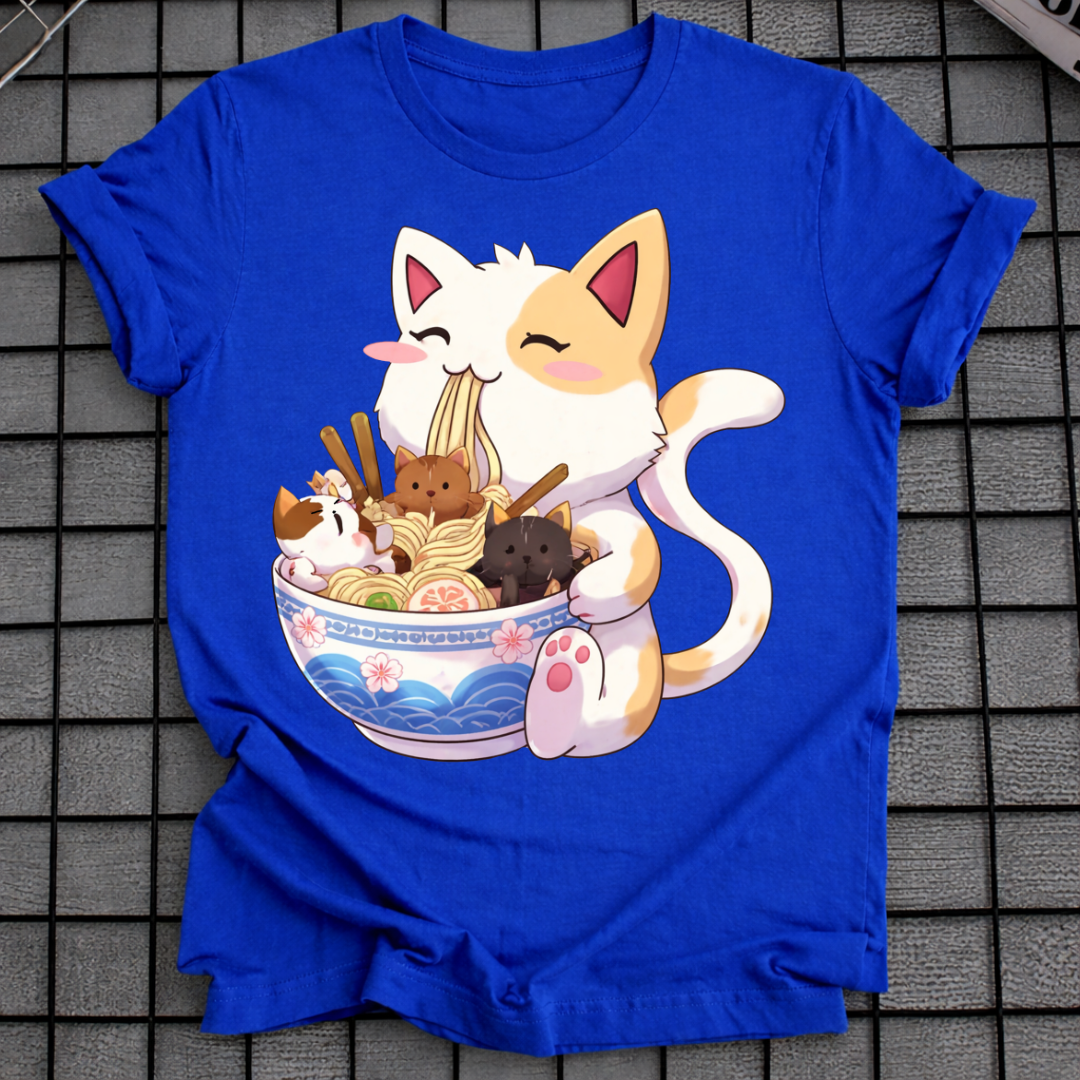 KATZEN-RAMEN-SCHALE T-SHIRT