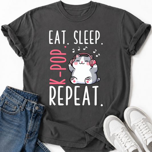 K-POP KATZE REPEAT T-SHIRT