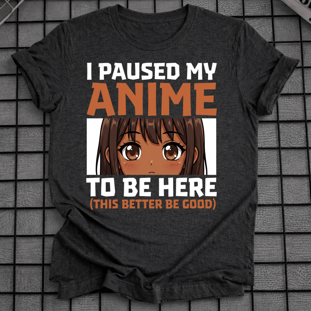 Ich habe mein Anime-T-Shirt pausiert