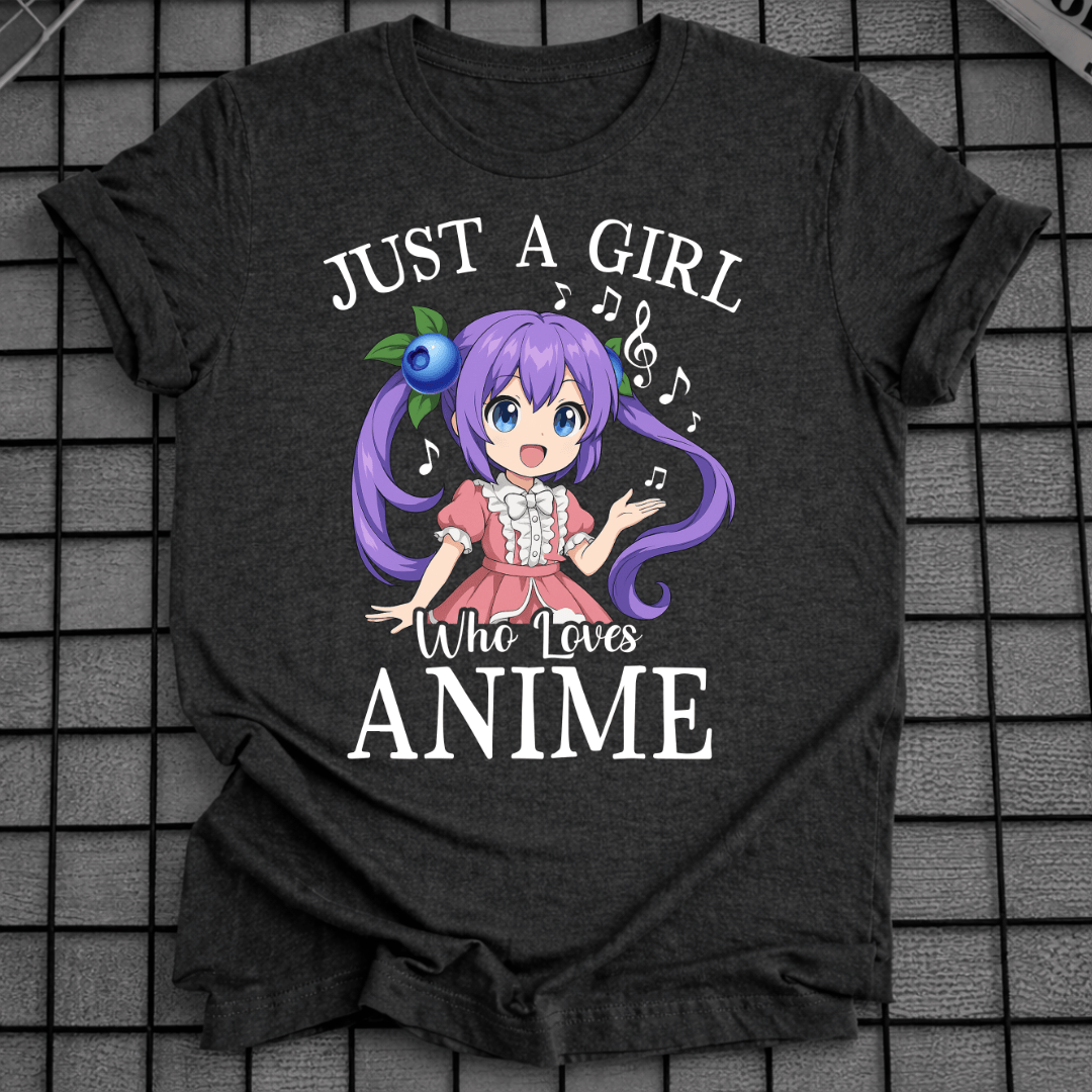 NUR EIN MÄDCHEN, DAS ANIME LIEBT T-SHIRT