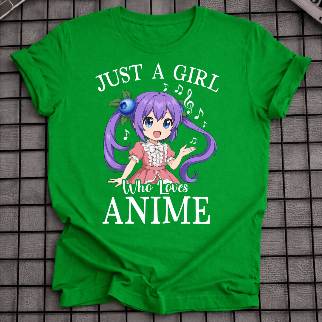 NUR EIN MÄDCHEN, DAS ANIME LIEBT T-SHIRT