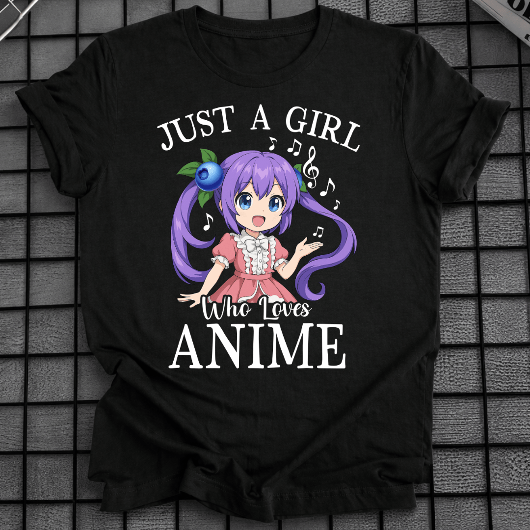 NUR EIN MÄDCHEN, DAS ANIME LIEBT T-SHIRT