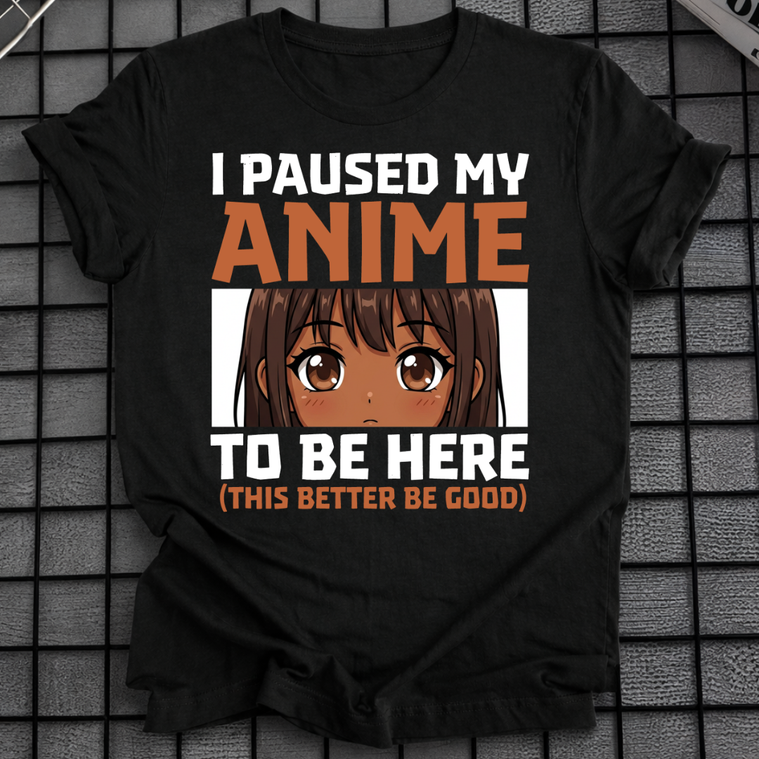 Ich habe mein Anime-T-Shirt pausiert