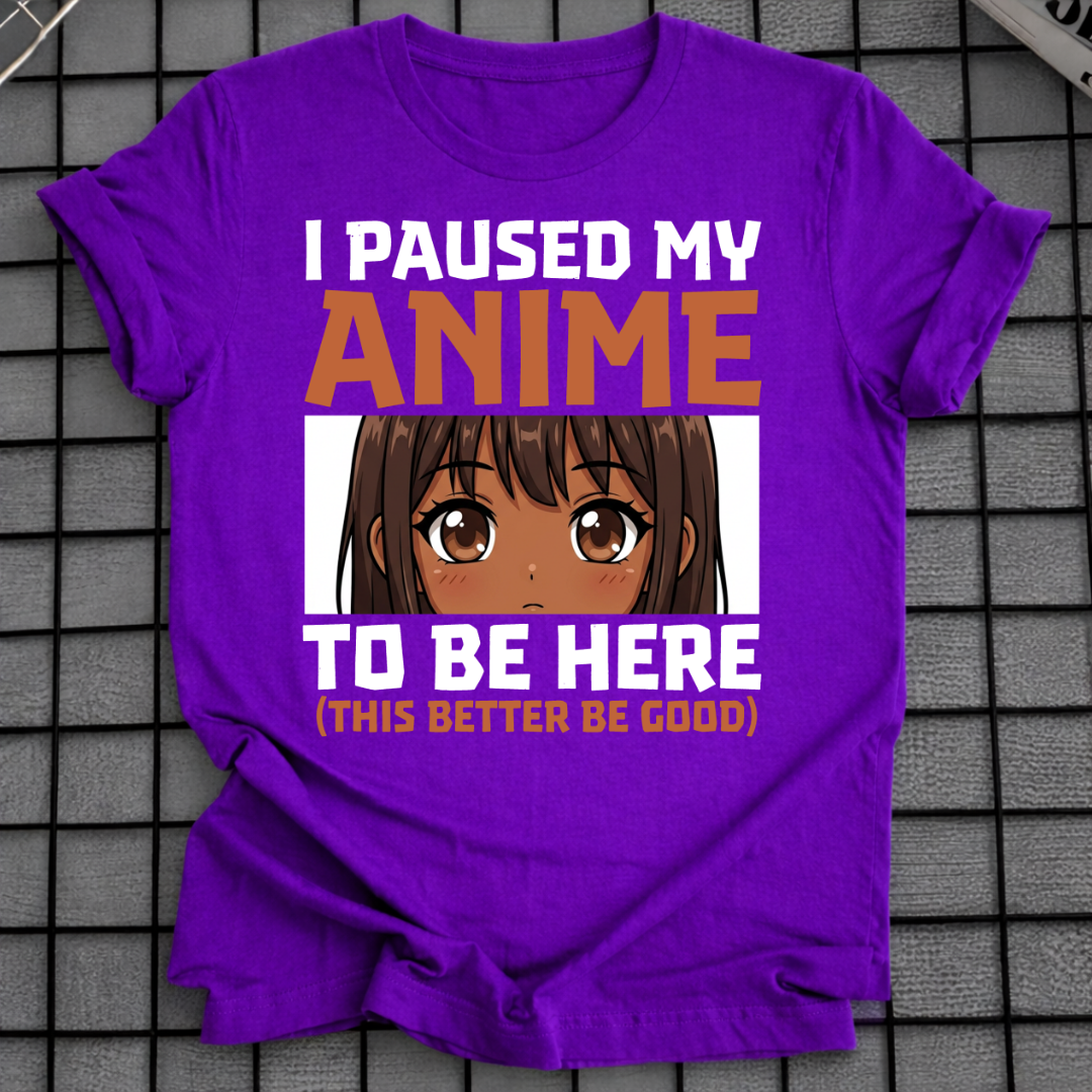 Ich habe mein Anime-T-Shirt pausiert