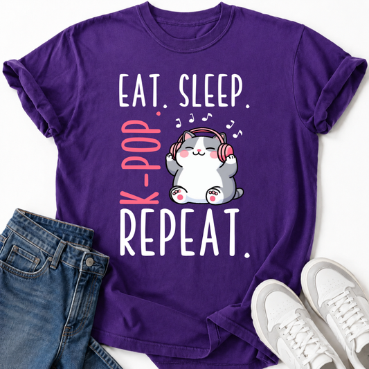 K-POP KATZE REPEAT T-SHIRT
