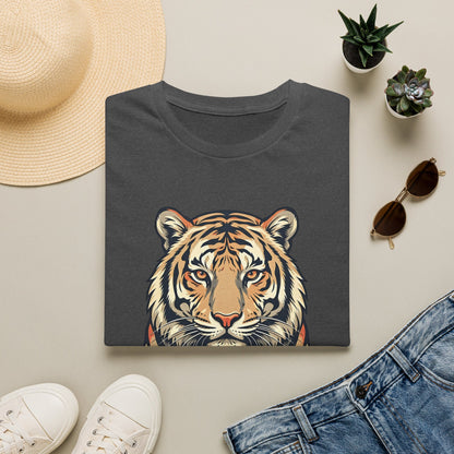 Tiger Holding South Korea Heart T-Shirt — Korean Pride Graphic Tee