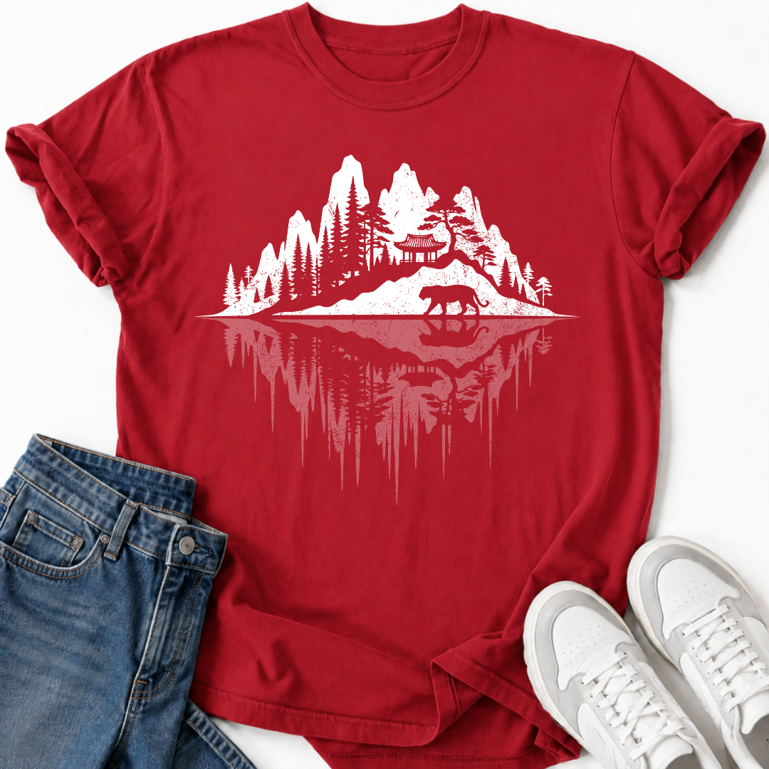 KOREAN TEMPLE REFLECTION T-SHIRT
