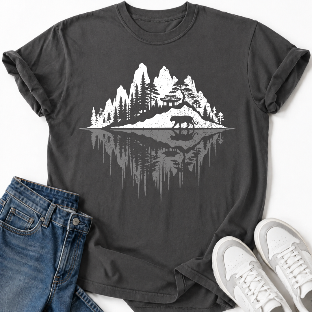 KOREAN TEMPLE REFLECTION T-SHIRT