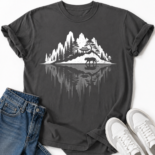 KOREAN TEMPLE REFLECTION T-SHIRT