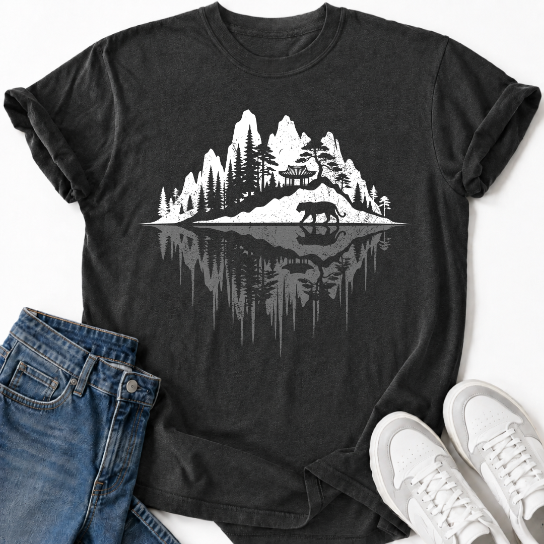 KOREAN TEMPLE REFLECTION T-SHIRT