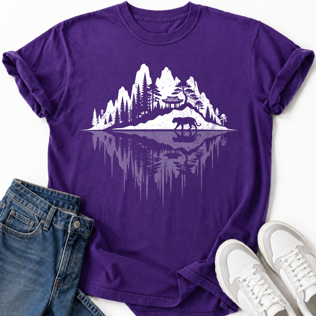 KOREAN TEMPLE REFLECTION T-SHIRT