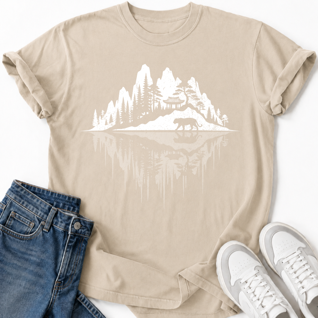 KOREAN TEMPLE REFLECTION T-SHIRT