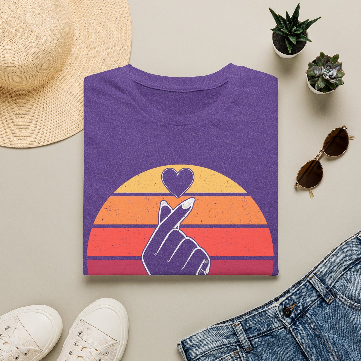 Retro Love Hand Unisex Softstyle T-Shirt - Perfect Gift for Everyday Wear