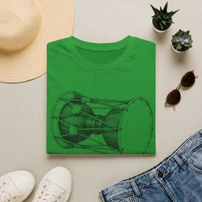 Jamgu Korean Drum T-Shirt — Traditional Janggu Illustration