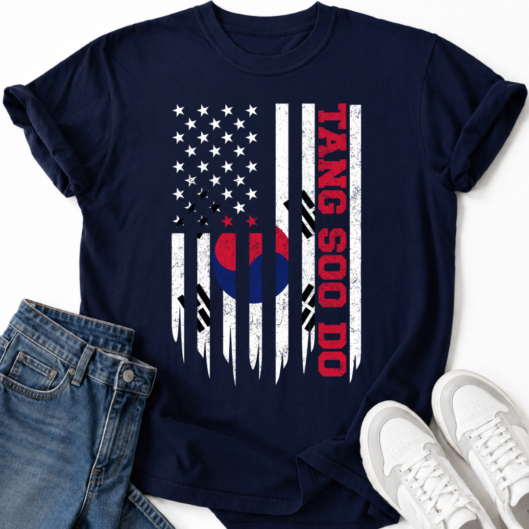TANG SOO DO AMERICAN FLAG T-SHIRT