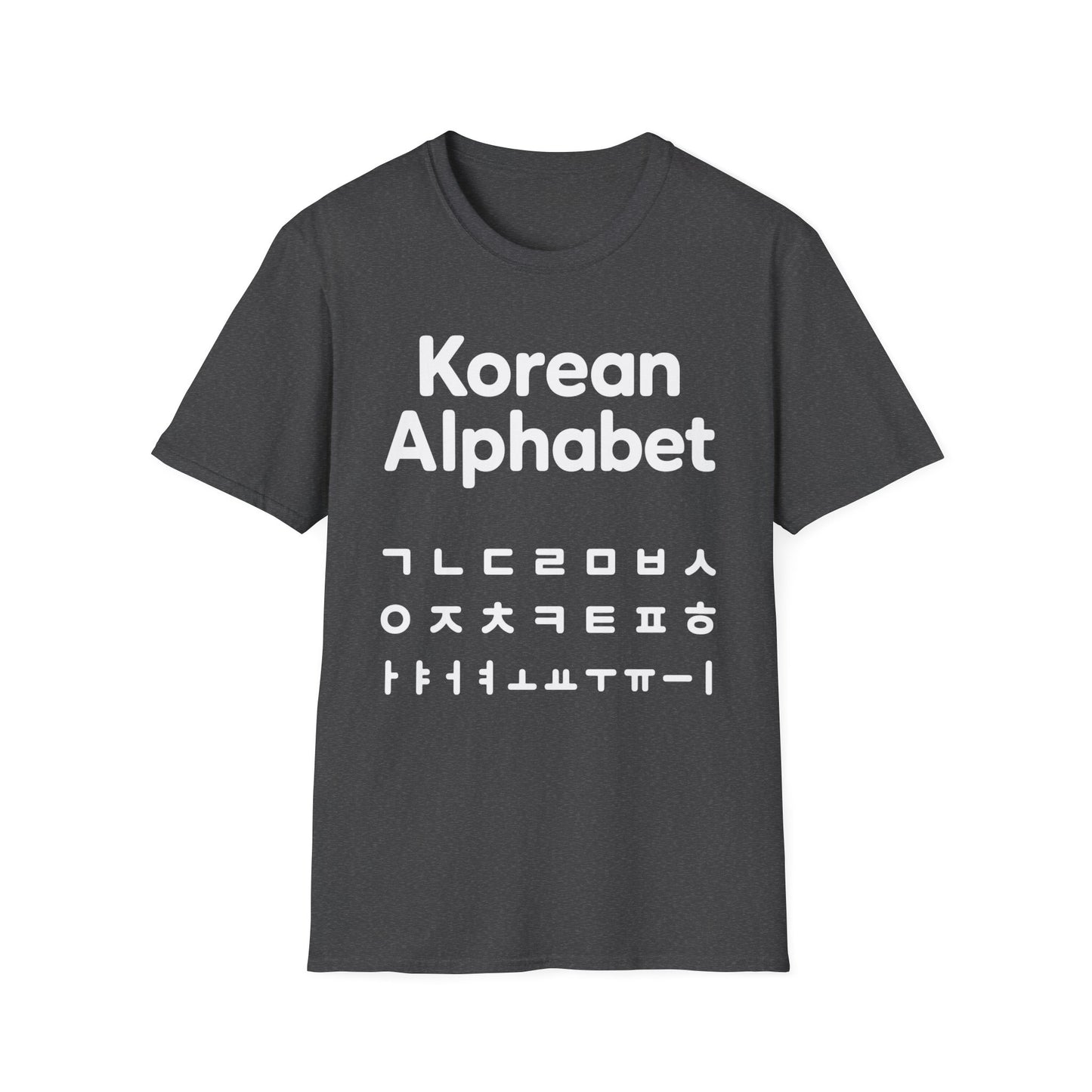 Korean Alphabet T-Shirt — Hangul Learning Graphic Tee