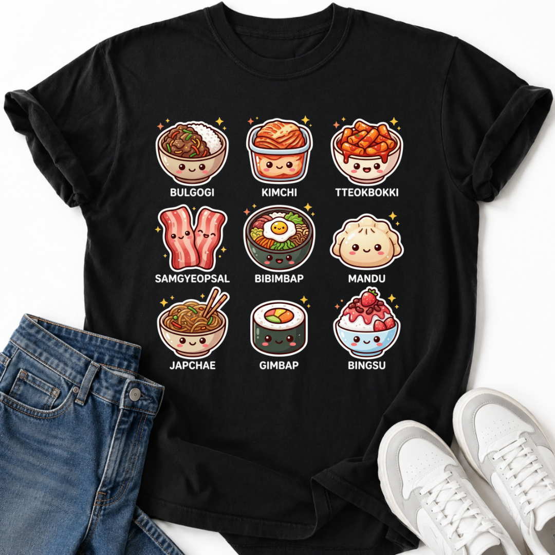 TRADITIONAL KOREAN FOOD T-SHIRT