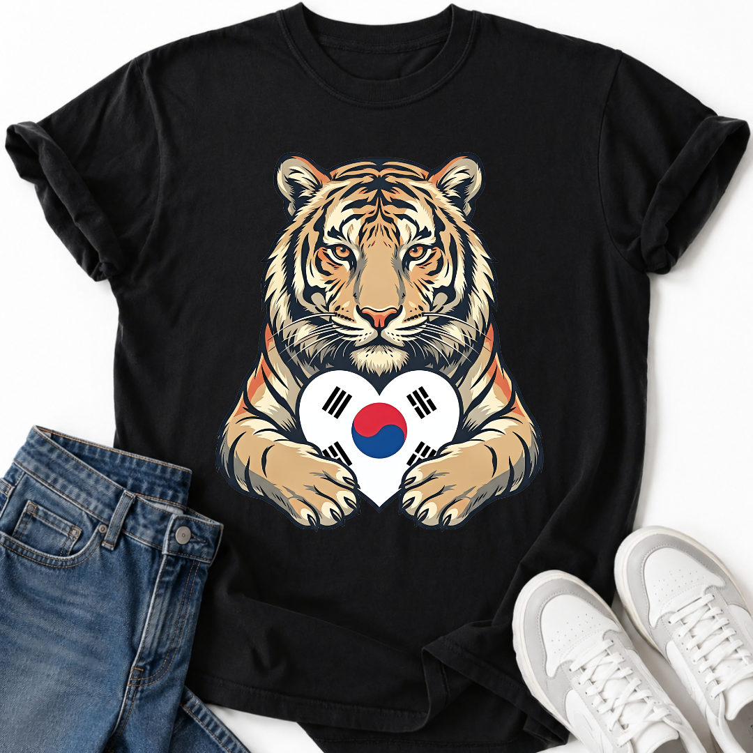 TIGER SOUTH KOREA HEART T-SHIRT