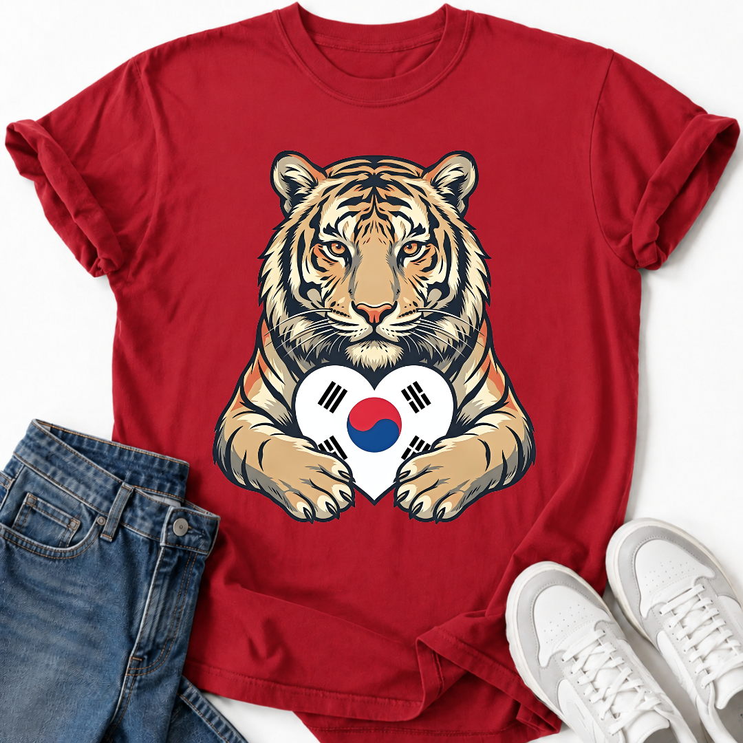 TIGER SOUTH KOREA HEART T-SHIRT