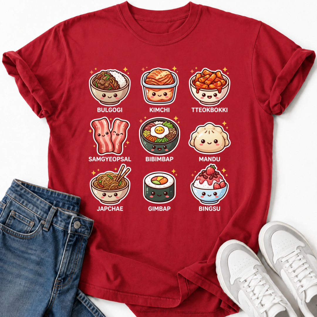 TRADITIONAL KOREAN FOOD T-SHIRT