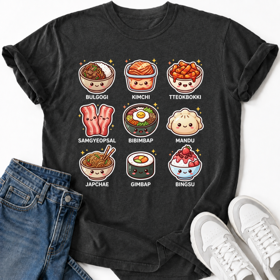 TRADITIONAL KOREAN FOOD T-SHIRT