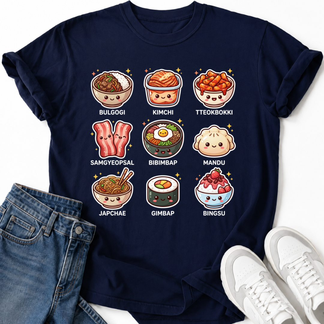 TRADITIONAL KOREAN FOOD T-SHIRT