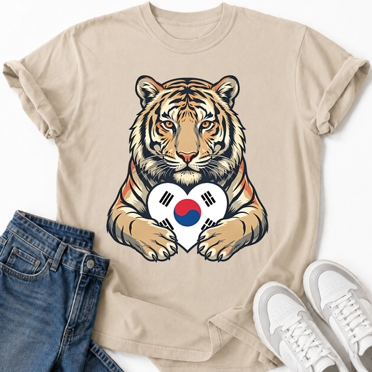 TIGER SOUTH KOREA HEART T-SHIRT