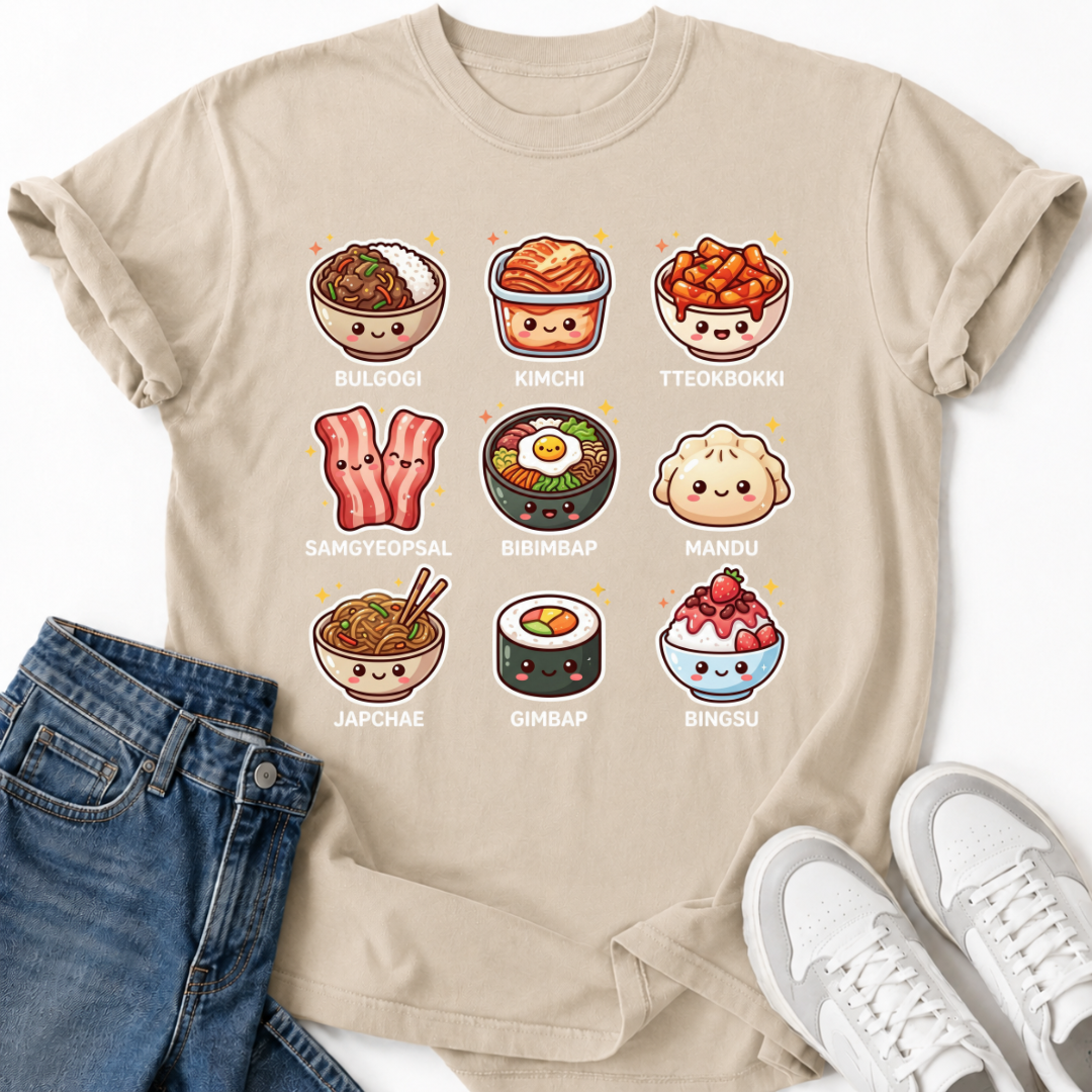 TRADITIONAL KOREAN FOOD T-SHIRT