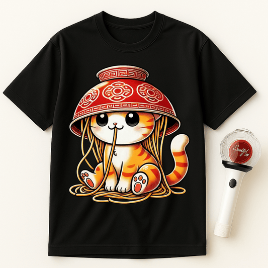 RAMEN CAT NOODLE BOWL HAT UNISEX T-SHIRT