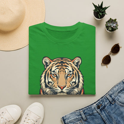 Tiger Holding South Korea Heart T-Shirt — Korean Pride Graphic Tee