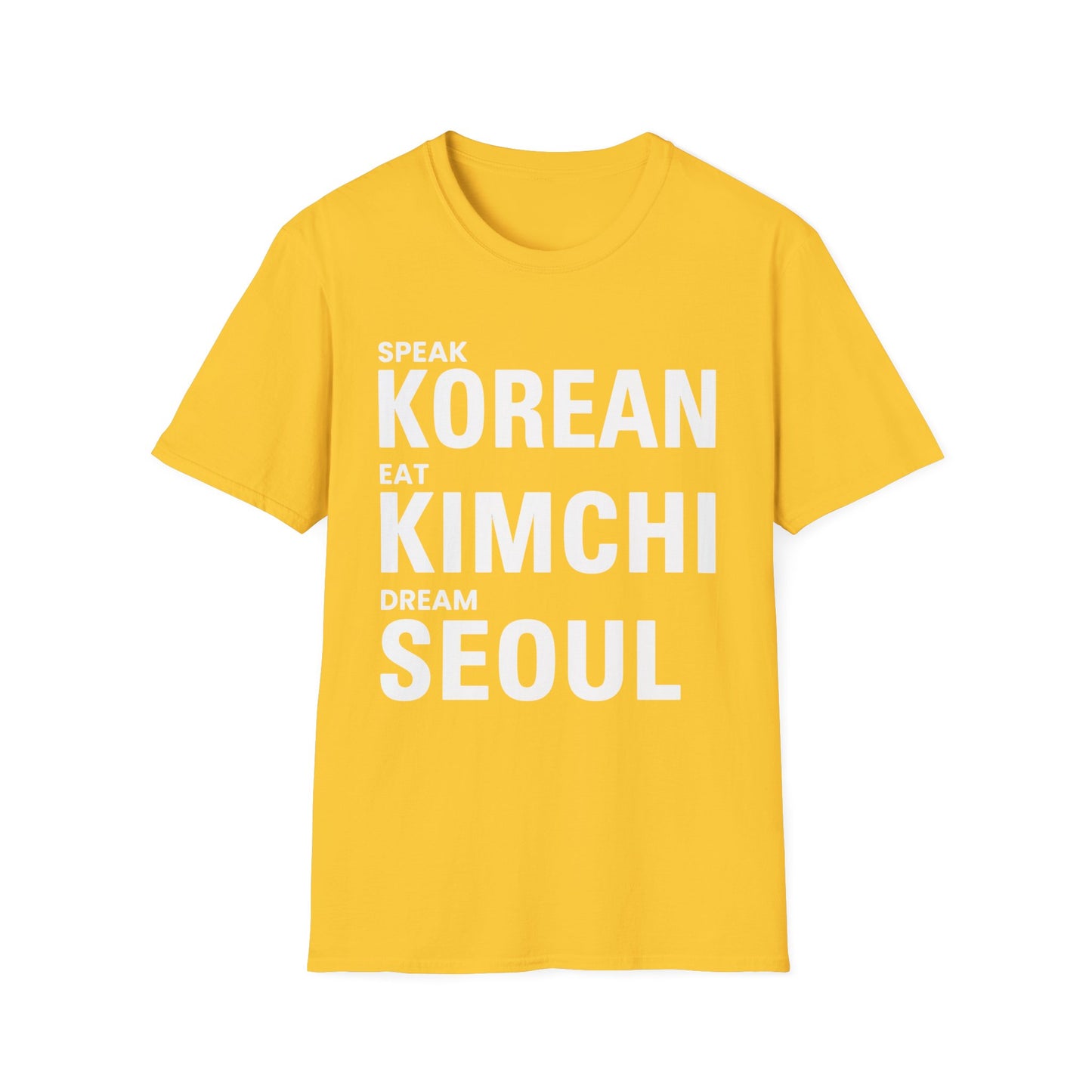 Korean Kimchi Tee — "Speak Korean Eat Kimchi" Graphic T-Shirt