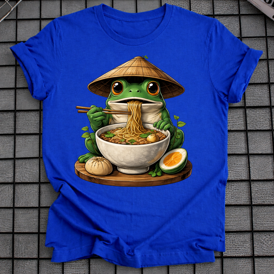 Frosch isst Nudeln T-Shirt