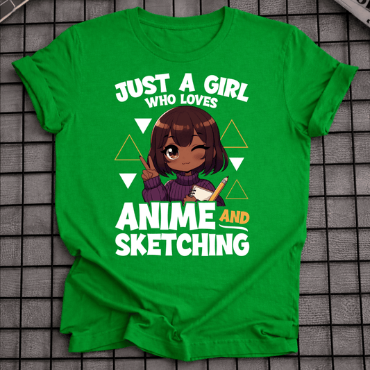 ANIME AND SKETCHING T-SHIRT