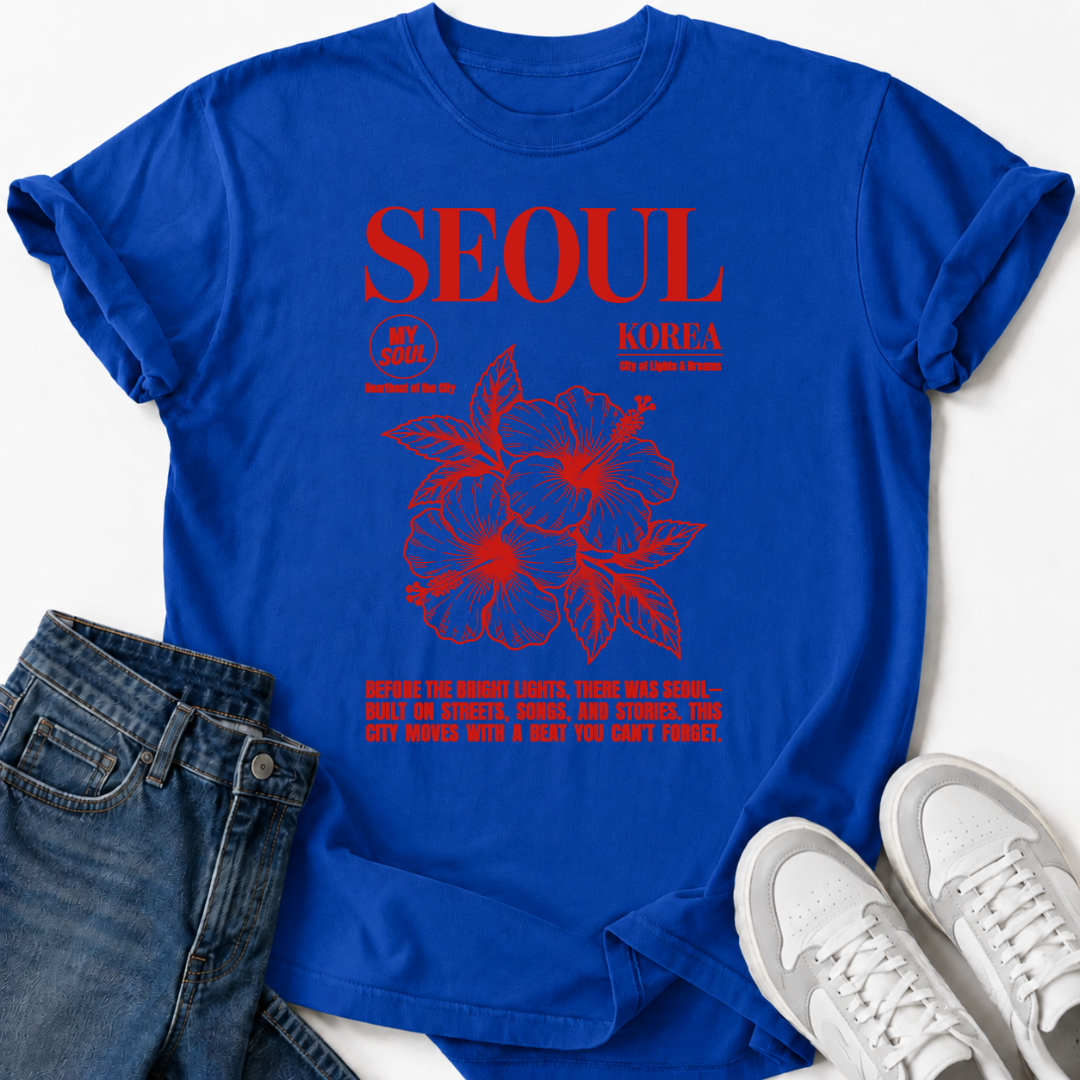 SEOUL KOREA HIBISCUS T-SHIRT