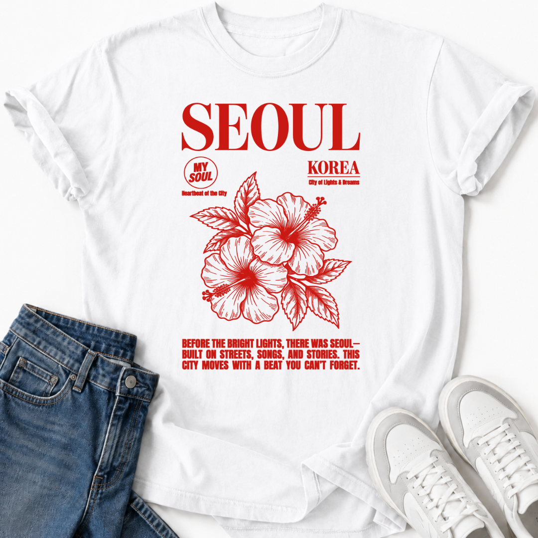 SEOUL KOREA HIBISCUS T-SHIRT