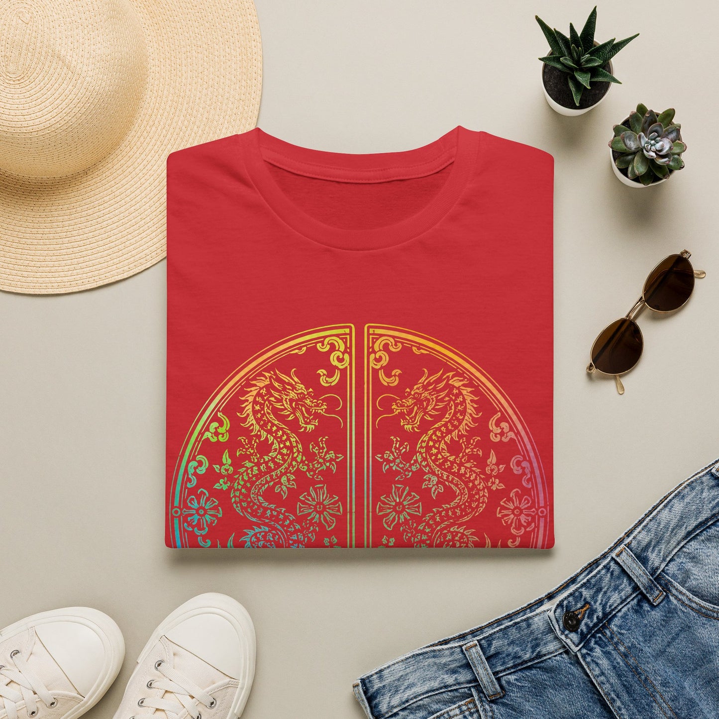 Rainbow Dragon Mandala T-Shirt